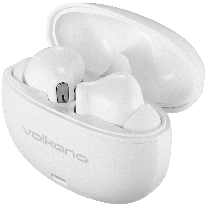 Volkano Audio Volkano Pulse Series True Wireless Earphones with Charging Case - White
