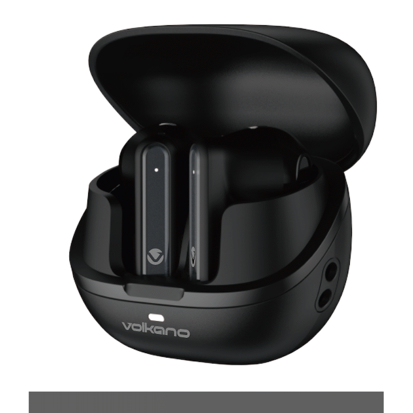 Volkano Audio Volkano QuietFit - TWS Earphones with ANC & ENC- Black