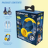 Volkano Audio Volkano Sidekick Series Wired Kiddies Headphones with Share Port - Yellow/Blue