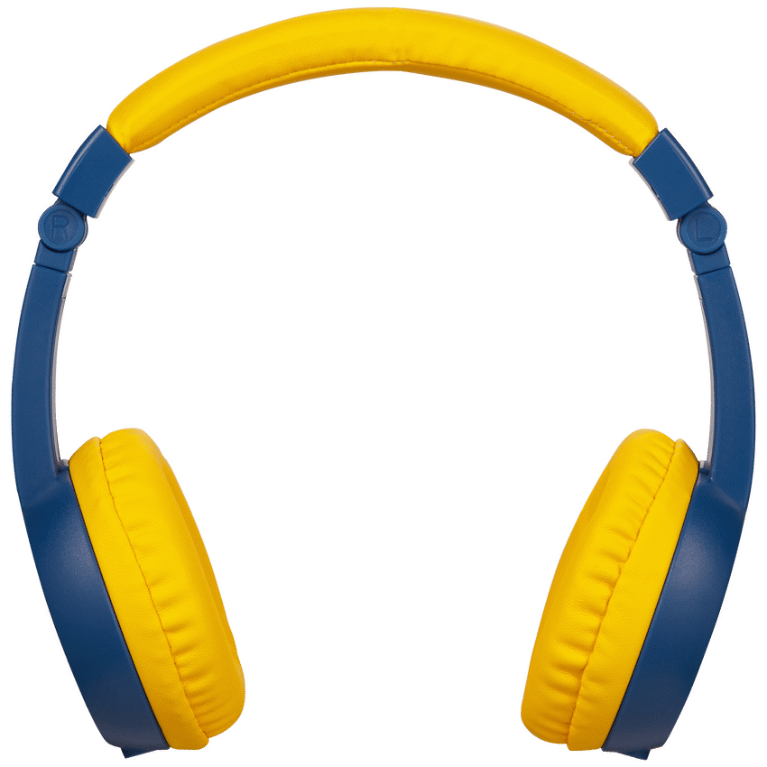 Volkano Audio Volkano Sidekick Series Wired Kiddies Headphones with Share Port - Yellow/Blue