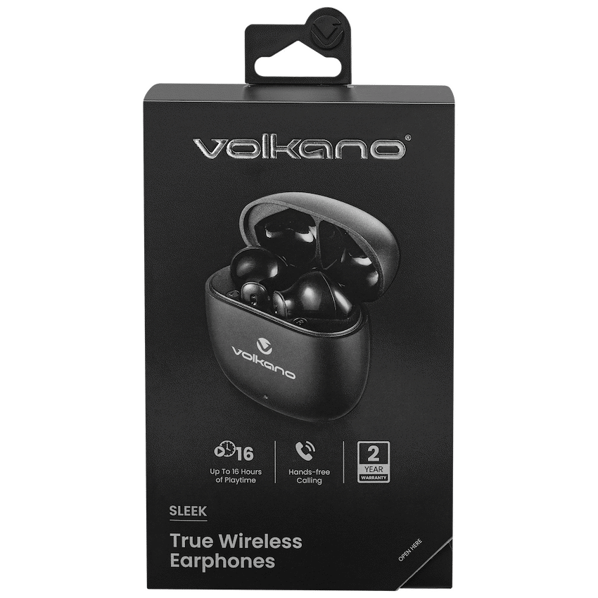 Volkano Audio Volkano Sleek Series TWS Earphones - Black