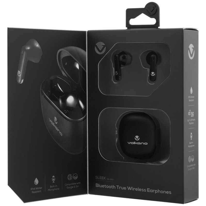 Volkano Audio Volkano Sleek Series TWS Earphones - Black