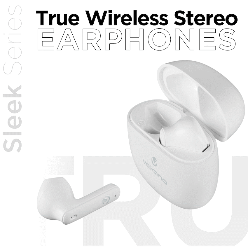 Volkano Audio Volkano Sleek Series TWS Earphones - White