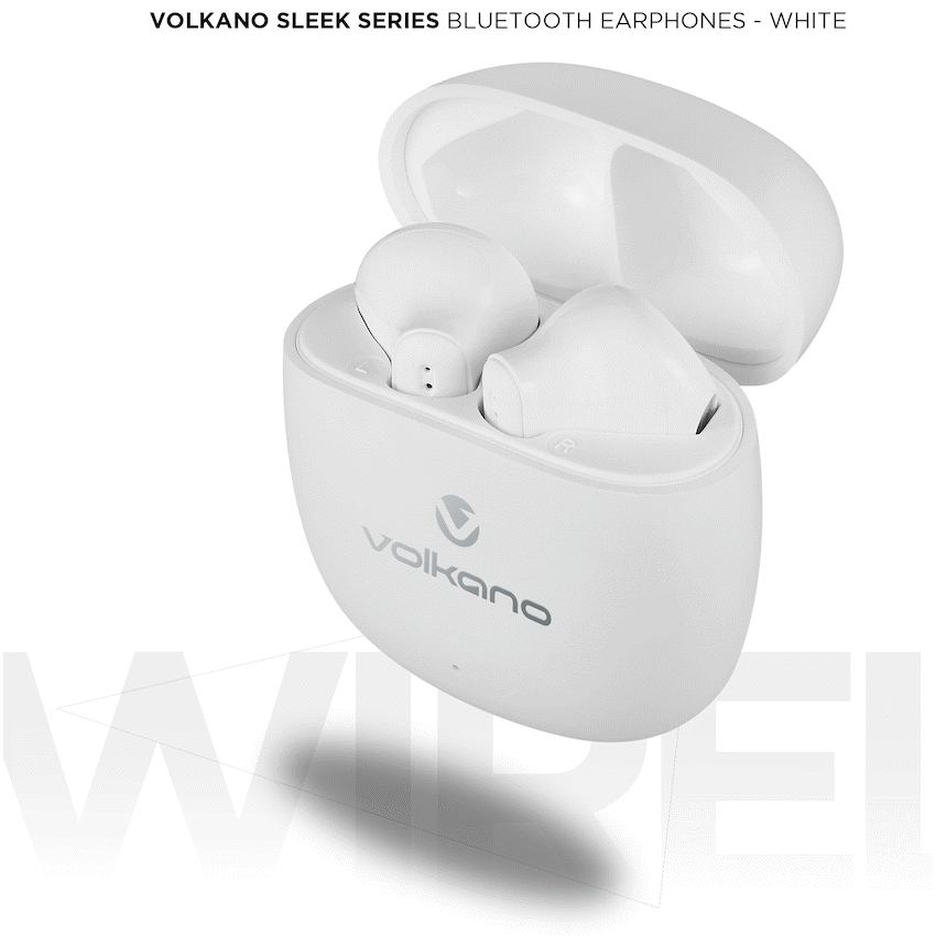 Volkano Audio Volkano Sleek Series TWS Earphones - White