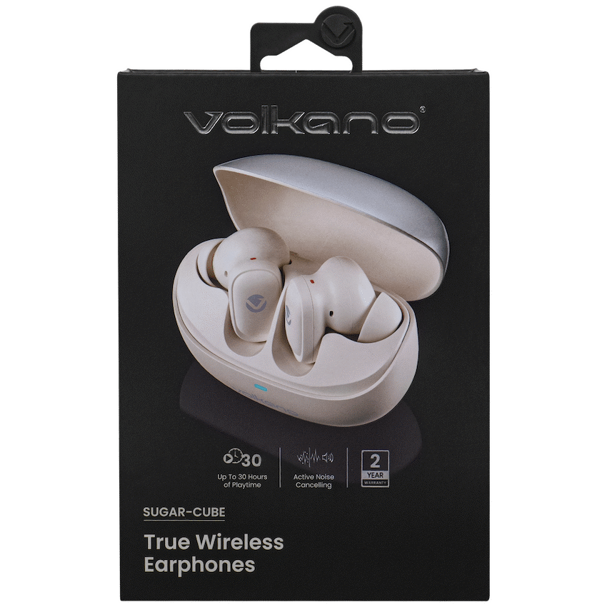 Volkano Audio Volkano Sugar-Cube Active Noise-Cancelling True Wireless Earphones - Nude