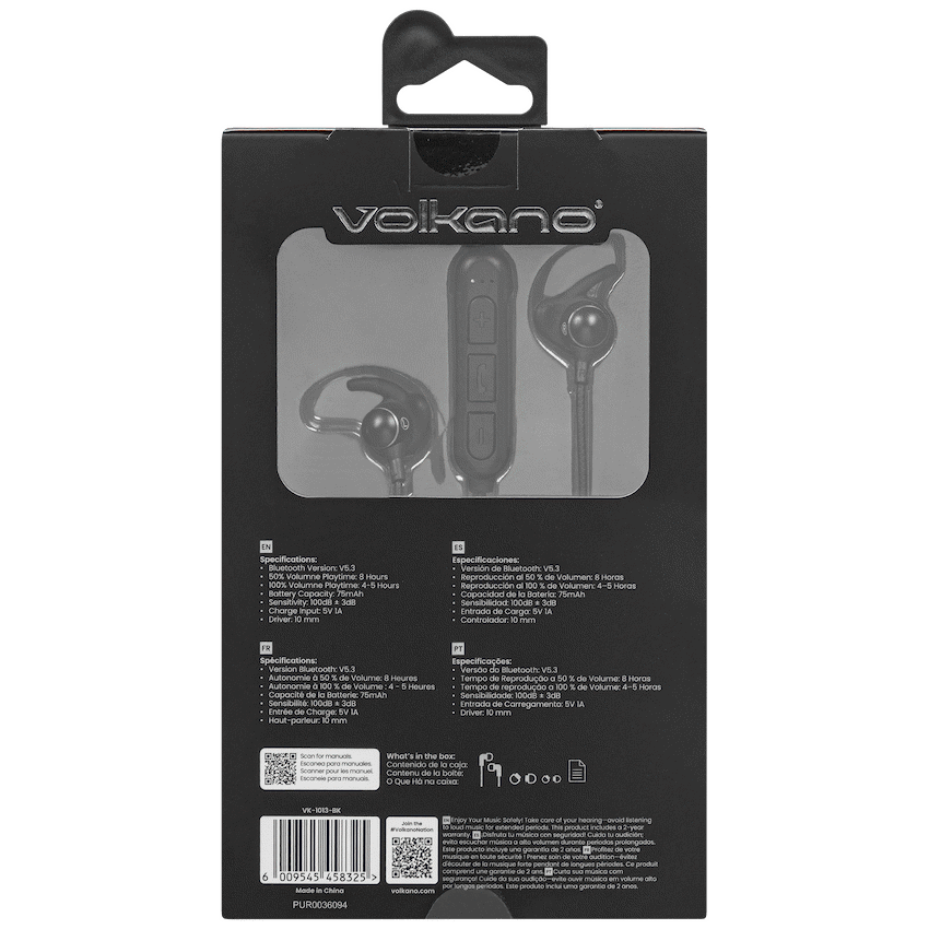 Volkano Audio Volkano Titanium Sports Series Bluetooth Earphones
