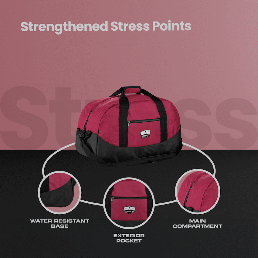 Volkano Bags Volkano Notties Weekender Duffle 50l - Red/Black