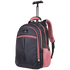 Volkano Bags Volkano Orthopaedic Trolley Backpack 35l - Dark Grey/Pink