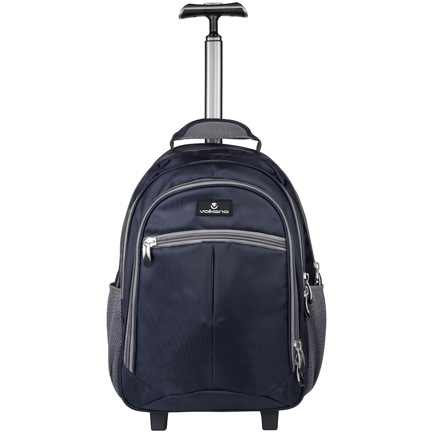Volkano Bags Volkano Orthopaedic Trolley Backpack 35l - Navy/Grey