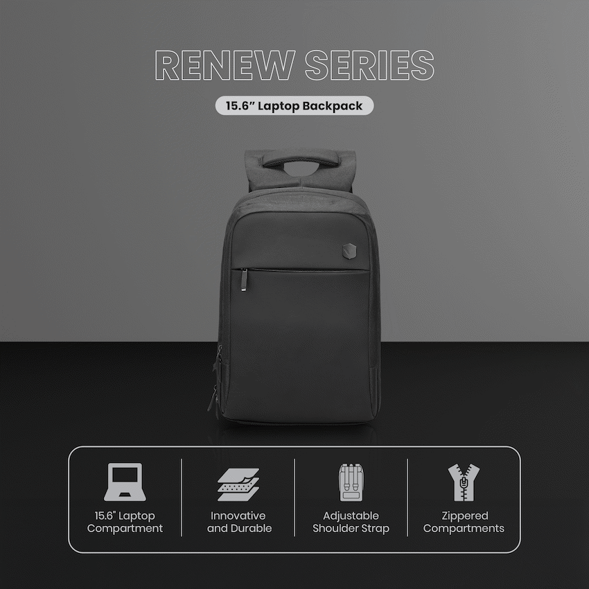 Volkano Bags Volkano Renew 15.6" Laptop Backpack - Black