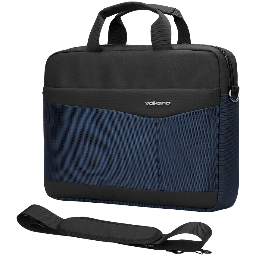 Volkano Bags Volkano Seismic 15.6" Laptop Shoulder Bag Blk/Nvy