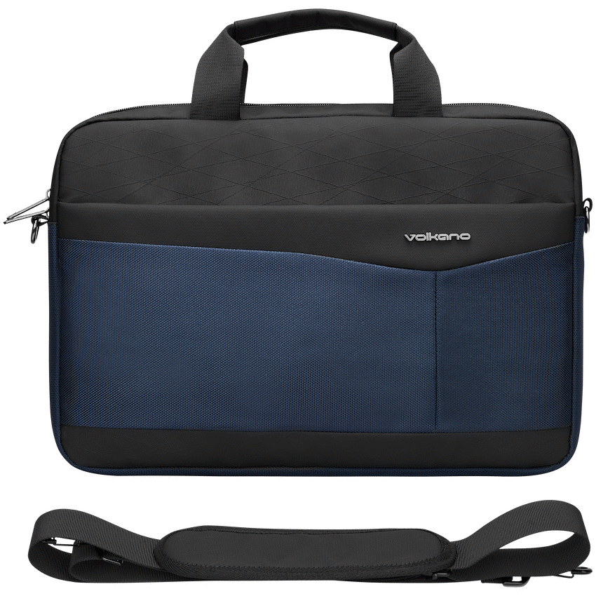 Volkano Bags Volkano Seismic 15.6" Laptop Shoulder Bag Blk/Nvy