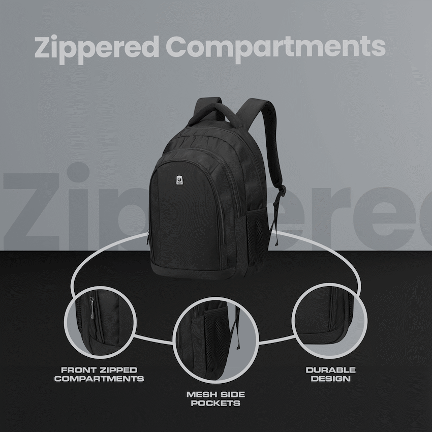 Volkano Bags Volkano Stealth 15.6" Laptop Backpack - Black