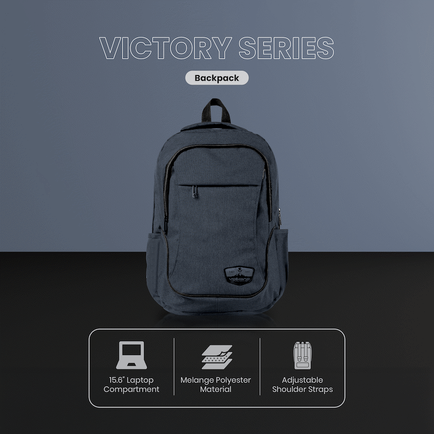 Volkano Bags Volkano Victory Backpack - Navy