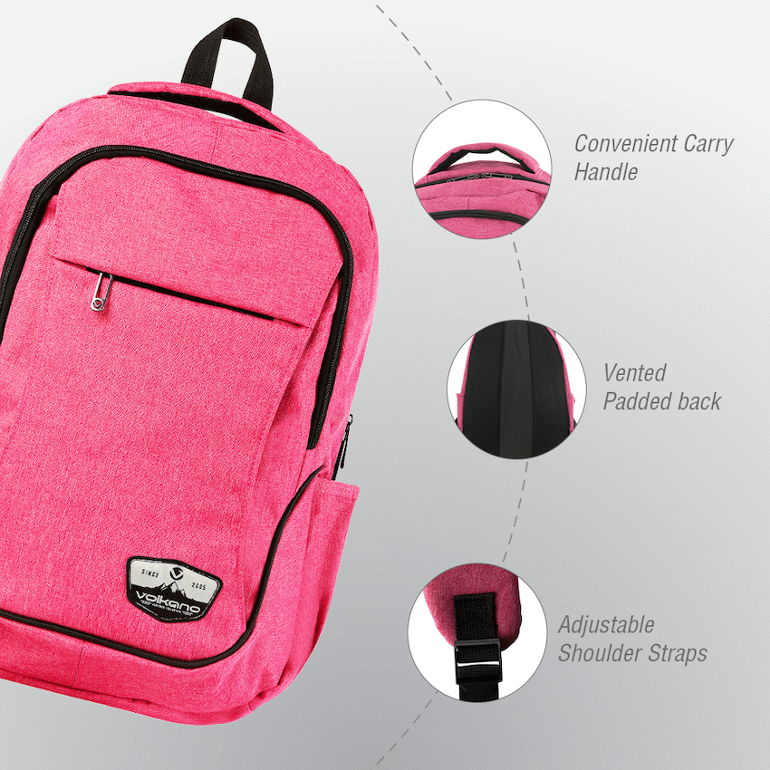 Volkano Bags Volkano Victory Backpack - Pink Mel