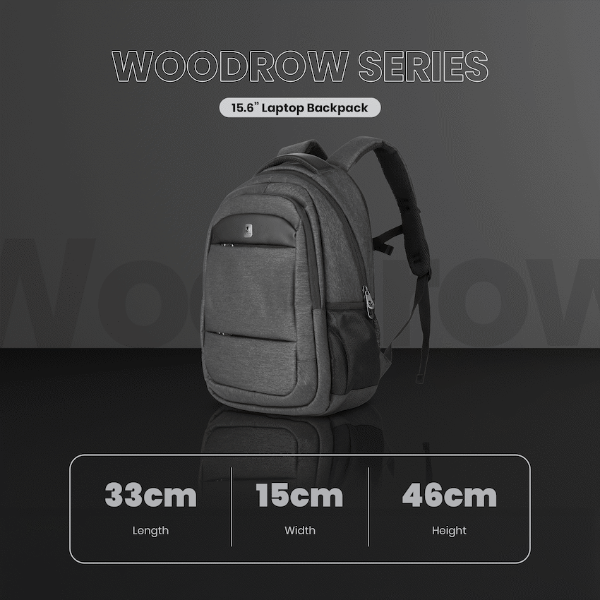 Volkano Bags Volkano Woodrow 15.6" Laptop Backpack - Dark Grey