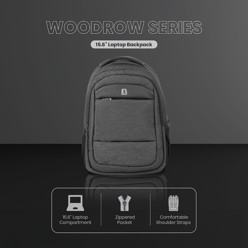 Volkano Bags Volkano Woodrow 15.6" Laptop Backpack - Dark Grey