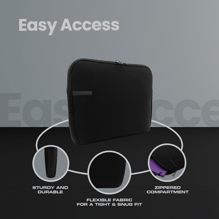 Volkano Bags Volkano Wrap Series Laptop Sleeve 15.6" - Black