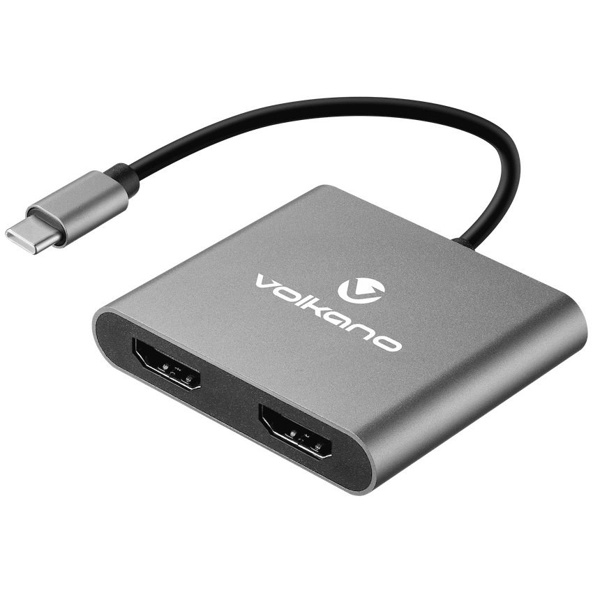 Volkano Computer Accessories Volkano Expand Series USB-C to Dual 4K HDMI Adaptor