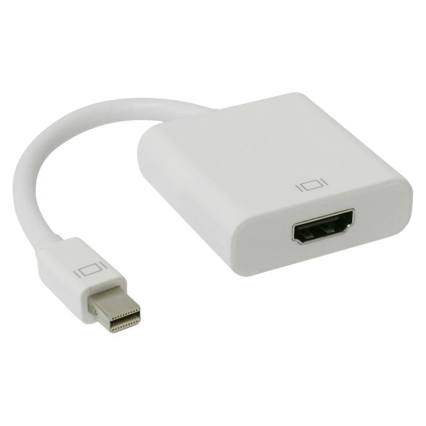 Volkano Computer Accessories Volkano MiniPort Series Mini DisplayPort to 4K HDMI Converter 10cm - White