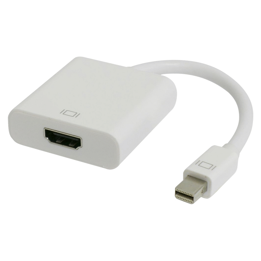 Volkano Computer Accessories Volkano MiniPort Series Mini DisplayPort to 4K HDMI Converter 10cm - White