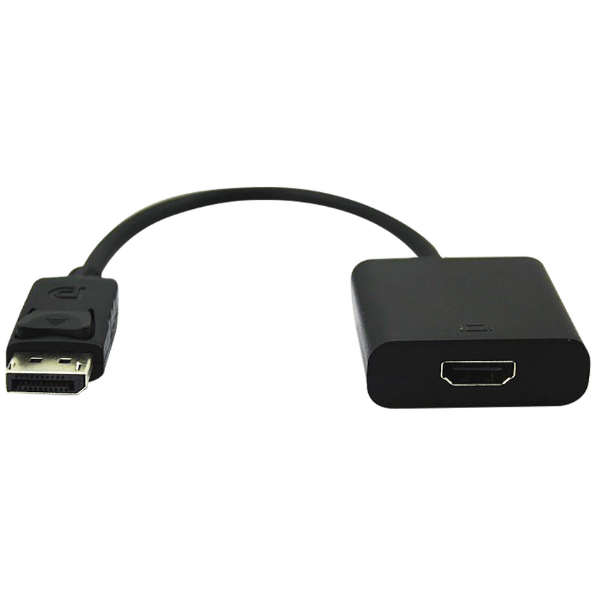 Volkano Computer Accessories Volkano Port Series DisplayPort to 4K HDMI Converter 10cm - Black