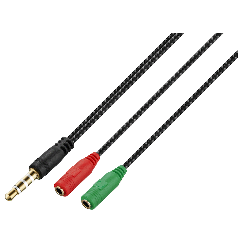 Volkano Computer Accessories Volkano Unity Series AUX Splitter 4-Pole Plug to 2 AUX Sockets