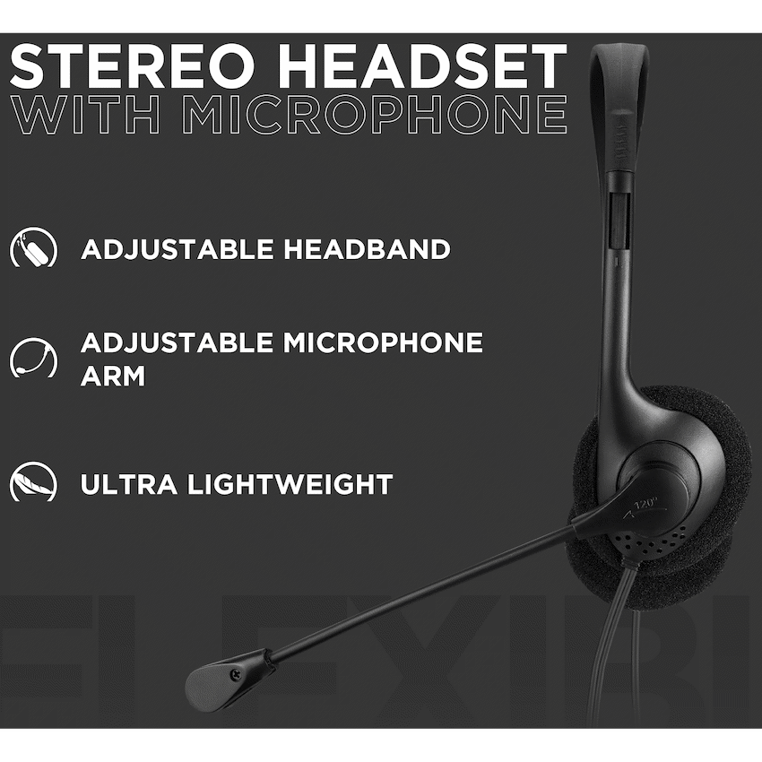 Volkano Computer Peripherals Volkano Chat 2 Stereo Headset with Boom Microphone