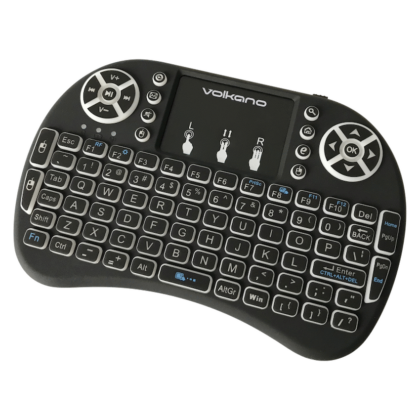 Volkano Computer Peripherals Volkano Control Series Smart TV Remote Control Keyboard and Trackpad