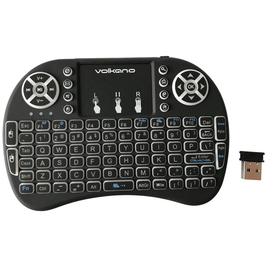 Volkano Computer Peripherals Volkano Control Series Smart TV Remote Control Keyboard and Trackpad