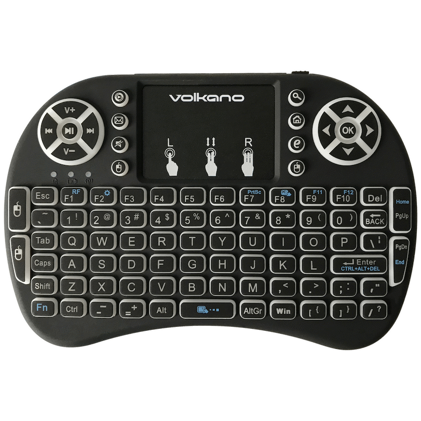 Volkano Computer Peripherals Volkano Control Series Smart TV Remote Control Keyboard and Trackpad