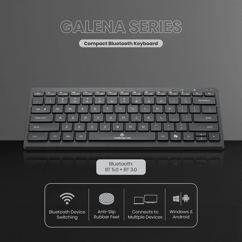Volkano Computer Peripherals Volkano Galena Series Bluetooth Keyboard