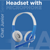 Volkano Computer Peripherals Volkano Kids Chat Junior series headset with mic - Blue