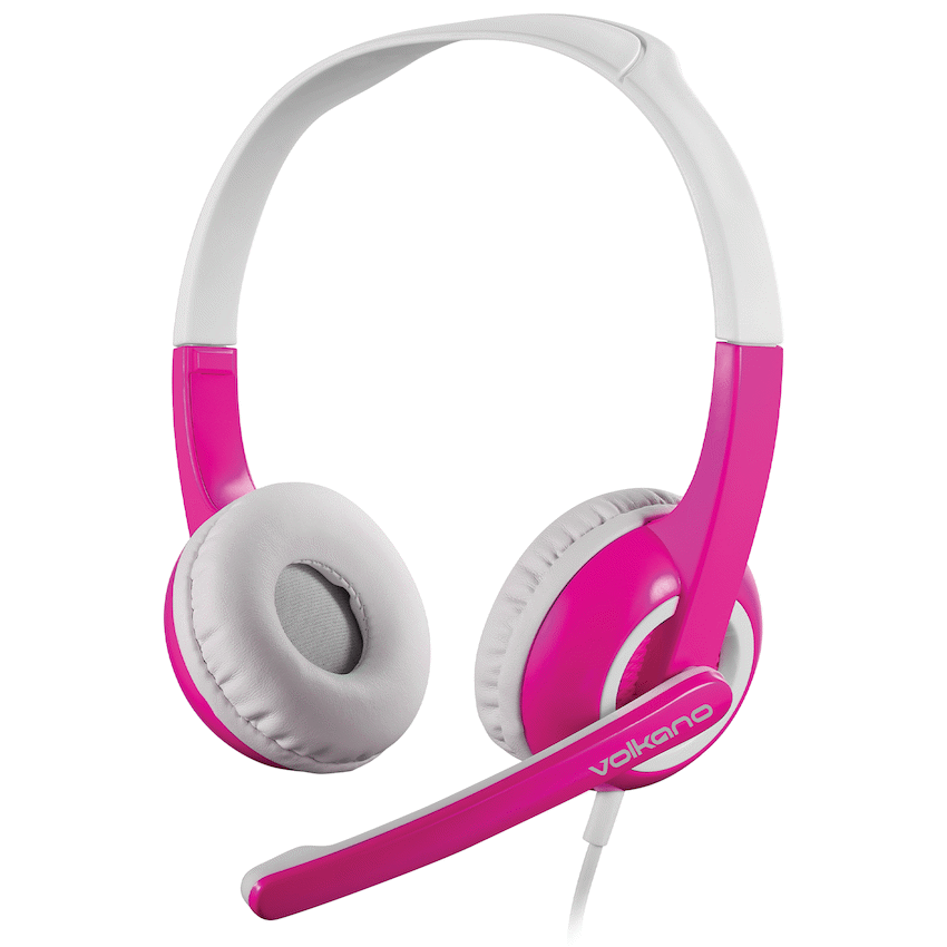 Volkano Computer Peripherals Volkano Kids Chat Junior Series Headset with Mic - Pink