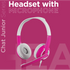 Volkano Computer Peripherals Volkano Kids Chat Junior Series Headset with Mic - Pink