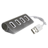 Volkano Computer Peripherals Volkano Pivot series 4 port USB Hub - silver