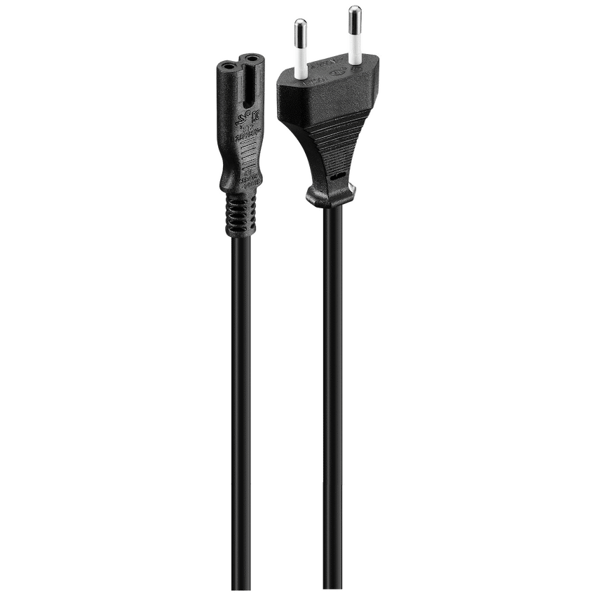 Volkano Computer Peripherals Volkano Presto Series Power Cable 2-Pin Figure 8 to Type-C Euro 1.2m 5a - Black