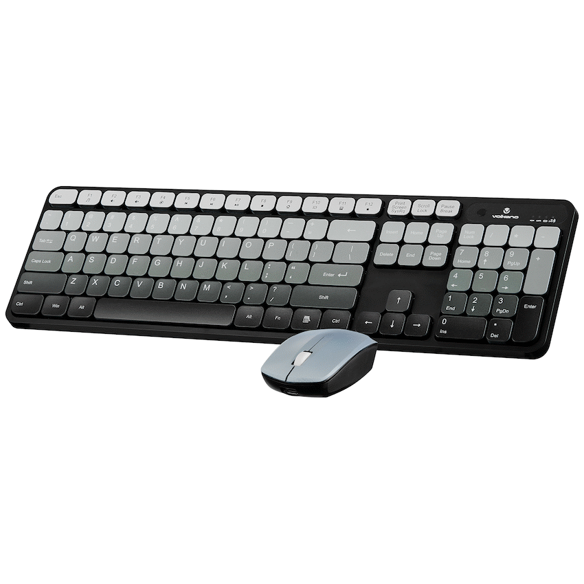 Volkano Computer Peripherals Volkano Prism Series Bluetooth Wireless Keyboard and Mouse - Grey