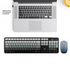 Volkano Computer Peripherals Volkano Prism Series Bluetooth Wireless Keyboard and Mouse - Grey