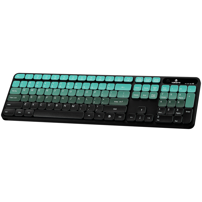 Volkano Computer Peripherals Volkano Prism Series Bluetooth Wireless Keyboard and Mouse - Teal