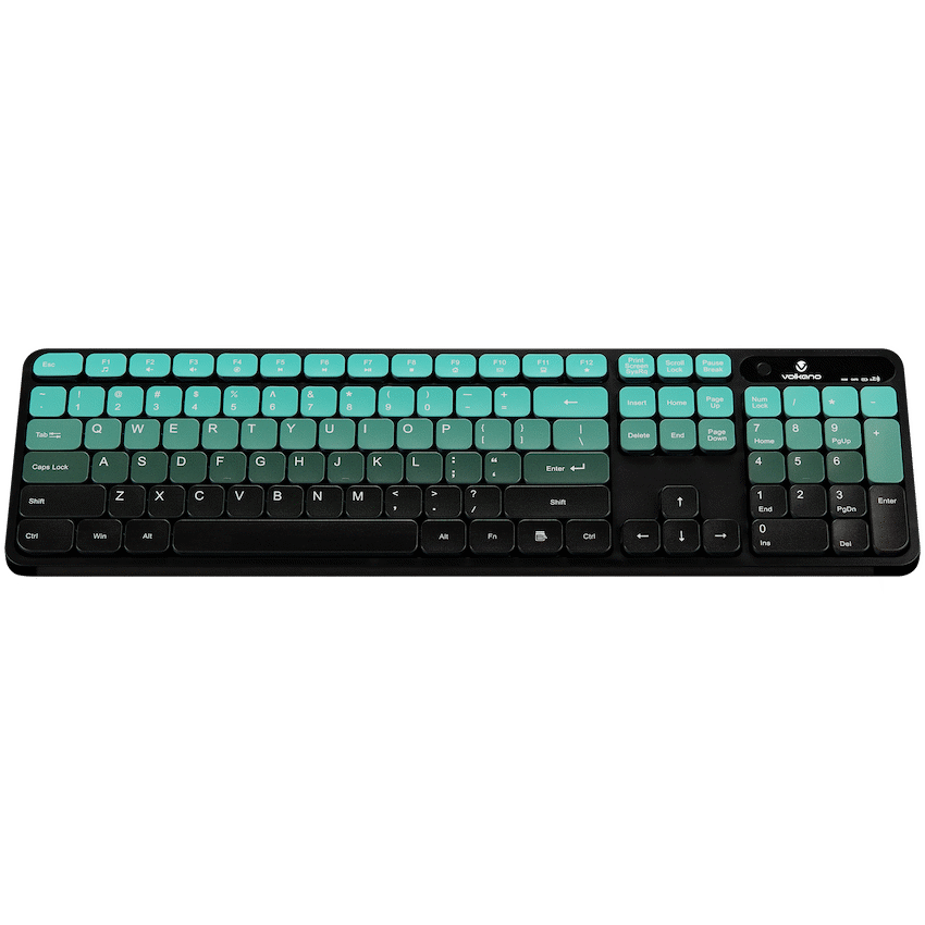 Volkano Computer Peripherals Volkano Prism Series Bluetooth Wireless Keyboard and Mouse - Teal
