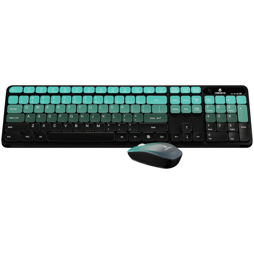 Volkano Computer Peripherals Volkano Prism Series Bluetooth Wireless Keyboard and Mouse - Teal