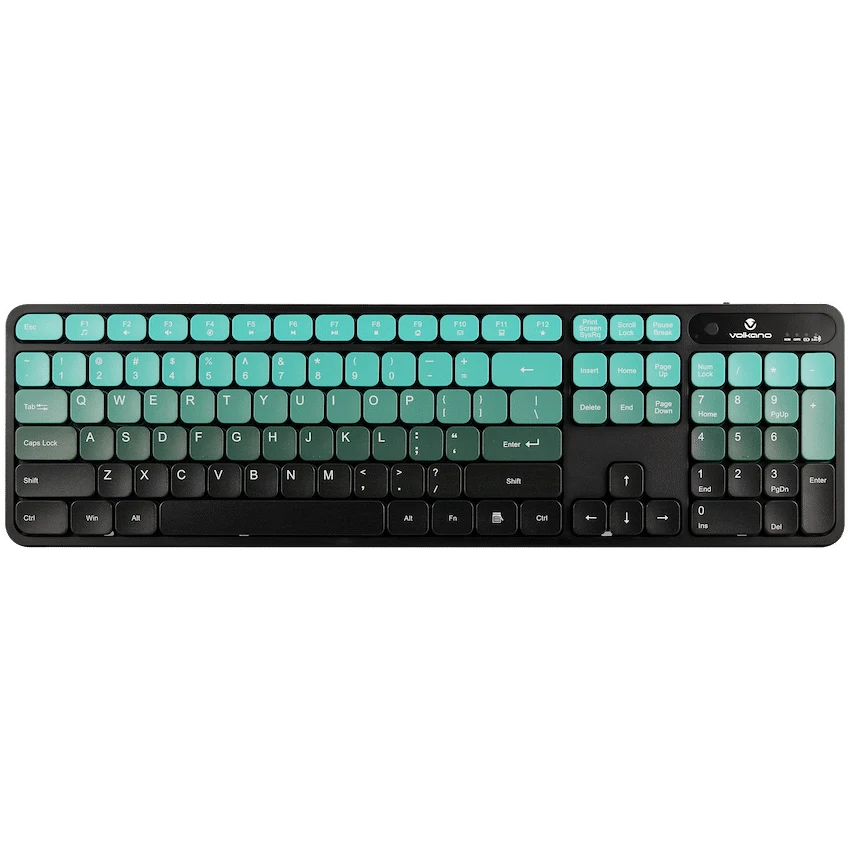 Volkano Computer Peripherals Volkano Prism Series Bluetooth Wireless Keyboard and Mouse - Teal