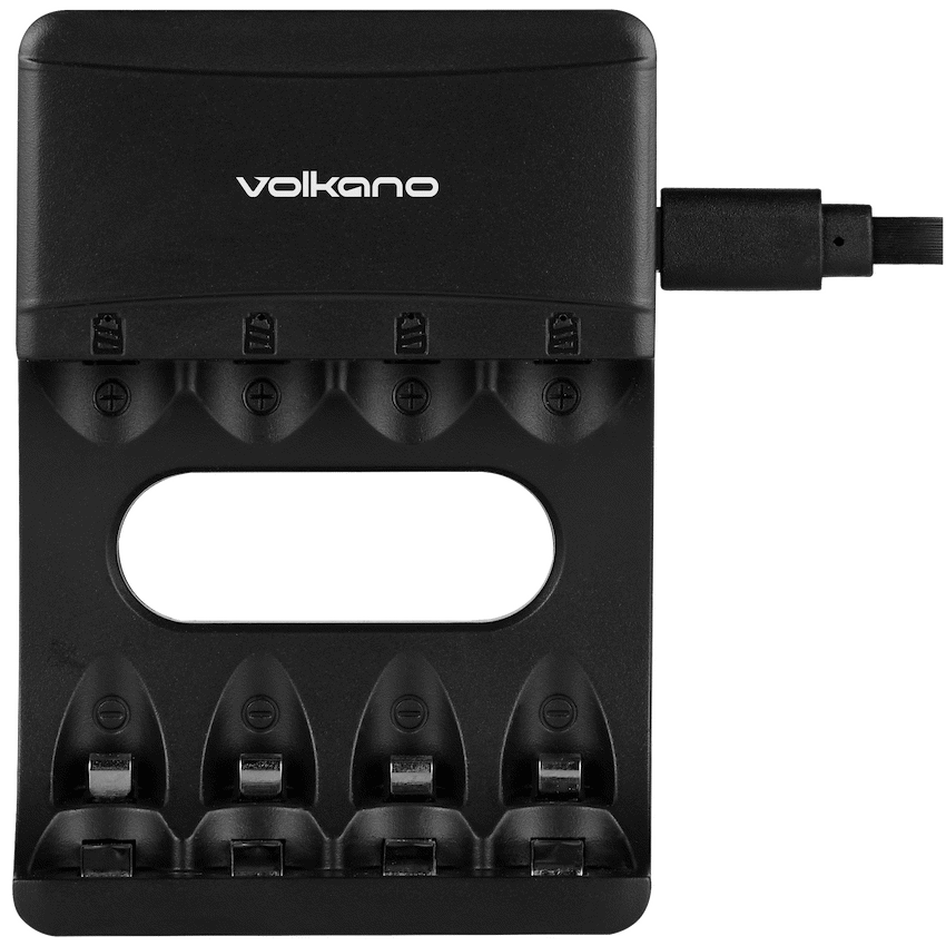 Volkano Electrical Volkano Extra Series 4-Battery Recharger AA/AAA