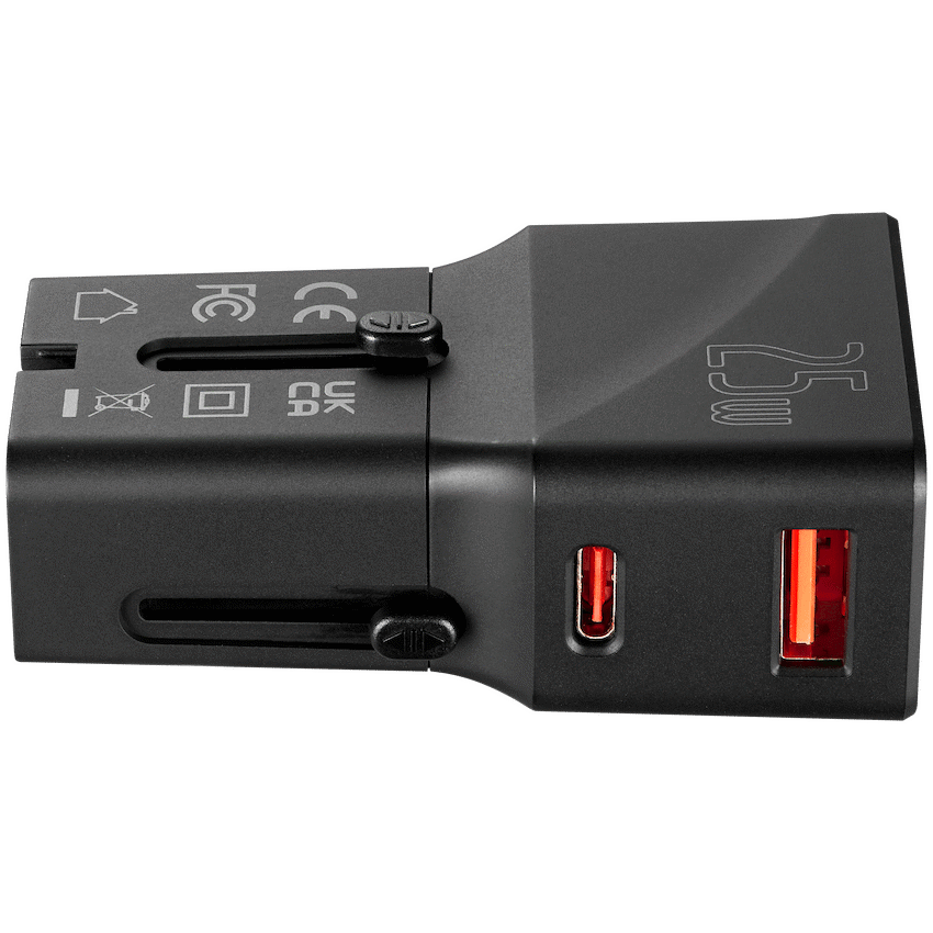 Volkano Electrical Volkano Globetrotter Series 25w Dual USB + Type-C Mini Travel Adaptor