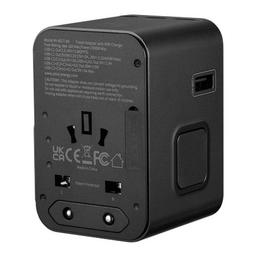 Volkano Electrical Volkano Jetsetter series 45W PD Travel Adaptor