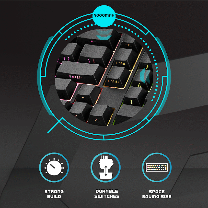 Volkano Gaming Volkano Gaming Shadow X1 Wired Gaming Keyboard with RGB lighting