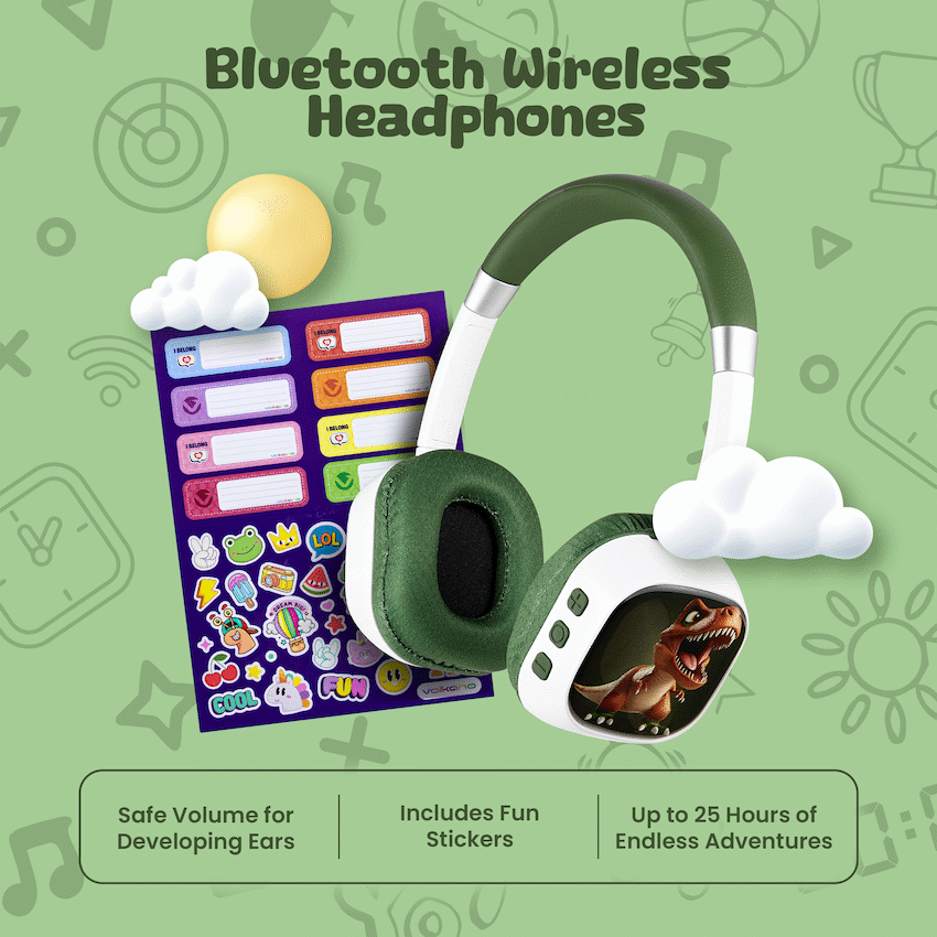 Volkano Kids Volkano Wonder Bluetooth Wireless Headphones - Green