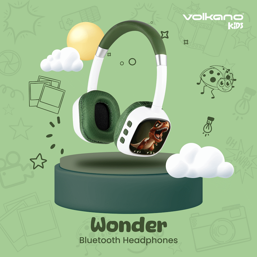 Volkano Kids Volkano Wonder Bluetooth Wireless Headphones - Green