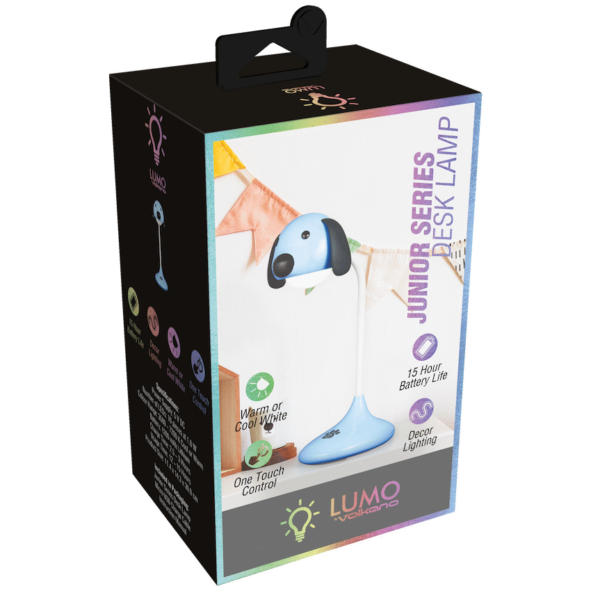 Volkano Lighting Lumo Neon Series LED Desk Lamp - Blue Dog